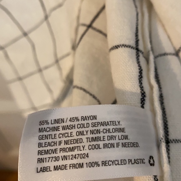 a new day Plaid Linen Blend Top - Picture 7 of 9